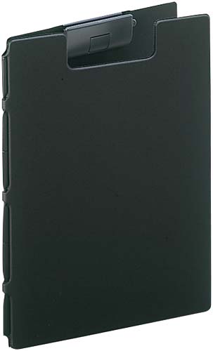 クリップファイル（捺印対応）　Ａ４縦　黒画像