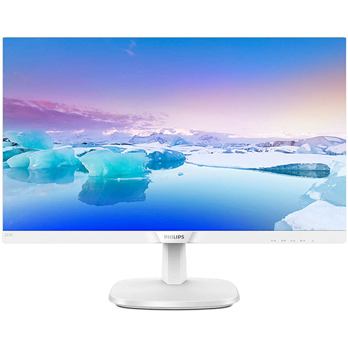 21.5型ﾜｲﾄﾞ液晶ﾃﾞｨｽﾌﾟﾚｲ ｽﾋﾟｰｶｰ付 ﾎﾜｲﾄ IPSﾊﾟﾈﾙ 5年保証 1台画像