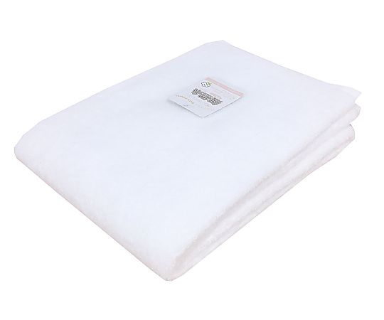 バスタオル 無撚糸カラー 60×120cm WHITE 1セット（10枚入）画像