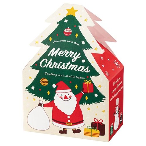 贈答箱 クリスマスミニツリーダイカットボックス-1(20枚) ヘッズ画像