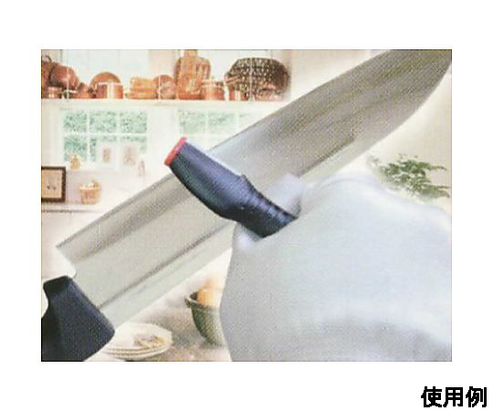120mm 万能刃研ぎ(超硬/防錆油付) 滑らかな刃先部分が確認できる角度で撮影された状態