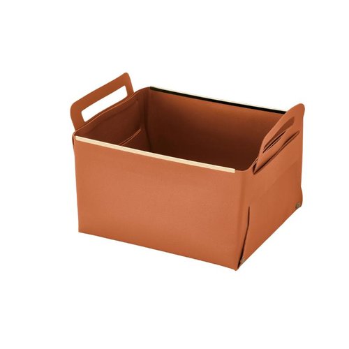 売場備品 フェイクレザー CUBEケース L CAMEL パール金属