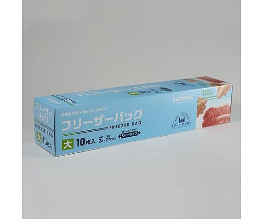 280x270mm 冷凍保存袋(透明/ｼﾞｯﾊﾟｰ付/10枚)画像
