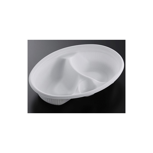 中央化学 カレー容器 SD ビストロ M24-18仕切 W 本体画像