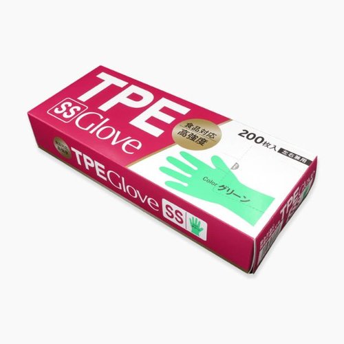 TPE手袋 TPE GLOVE グリーン SS エフピコ エフピコ画像