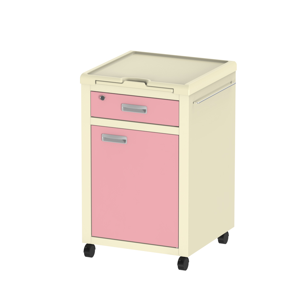 床頭台 ピンク画像