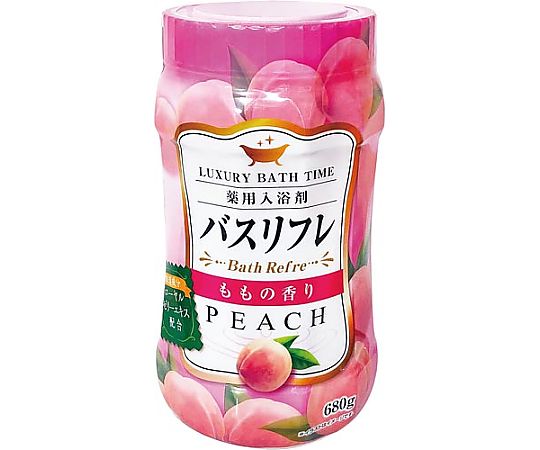 バスリフレ薬用入浴剤桃の香り680g画像