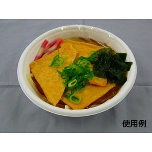 どんぶり容器 SD 咲き丼 M17 W 身 中央化学 白い容器の上に色とりどりの花模様が施されている様子