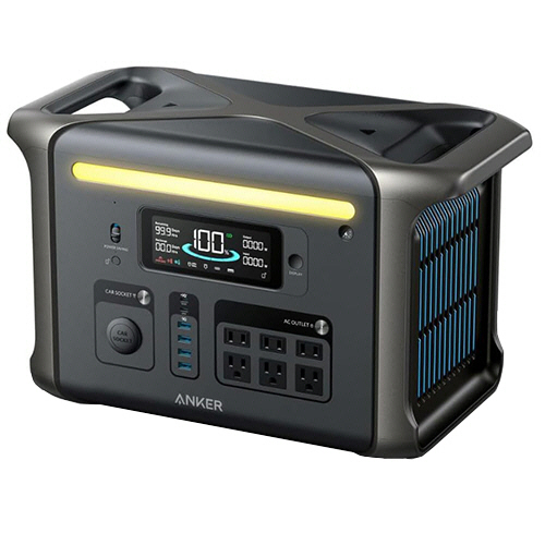 ﾎﾟｰﾀﾌﾞﾙ電源ANKER Solix F1500 PortablePowerStation 1536Wh ﾌﾞﾗｯｸ 1台画像