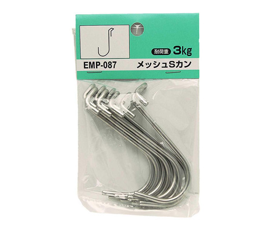 メッシュパネル用　メッシュSカン　8本入 上から見た状態で、4つのメッシュSカンが整然と並んでいる様子