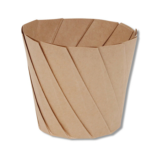 食品容器 おりがみｶｯﾌﾟ 小 茶 1ｾｯﾄ(300個:20個×15ﾊﾟｯｸ)画像