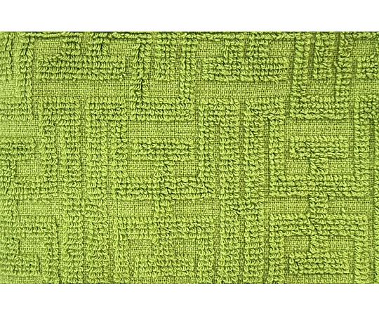 バスタオル バラエティカラー5 M.GREEN 60×120cm 1セット（10枚入） 製品のセットが畳まれ、色とりどりのバスタオルが整然と並んでいる様子