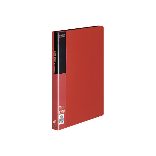 クリヤーブックベーシックＡ４縦４０ポケット赤画像