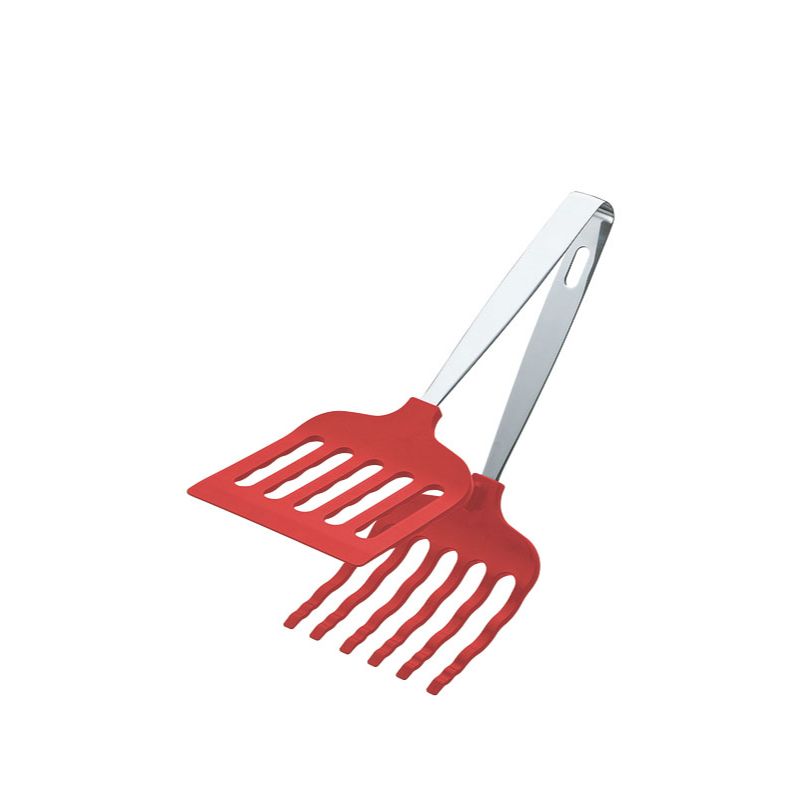 調理器具 抗菌耐熱マルチグリルトング265mm 赤 田辺金具画像
