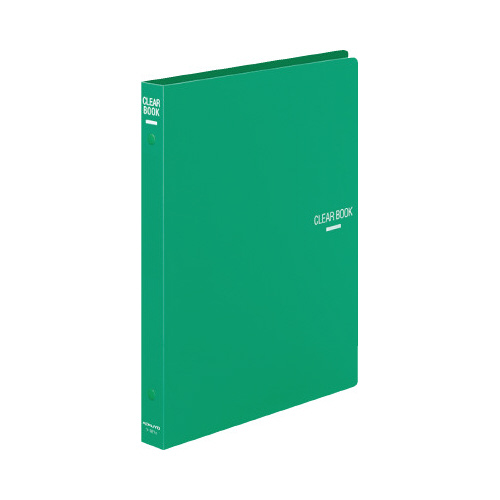 クリヤブック替紙式Ｂ５縦２６穴１８枚Ｐ緑Ｘ３画像