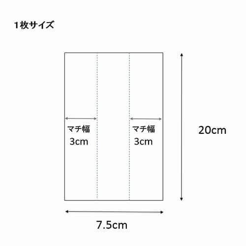 詰め合わせに便利！サイドガゼット付きのポリ袋