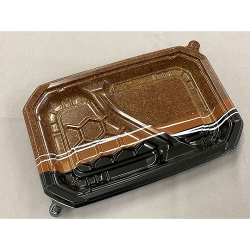 中央化学 弁当容器 CT ロックス 24-16 2S パイルBR 本体画像