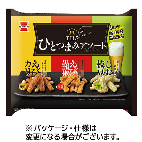 THE ひとつまみｱｿｰﾄ 155g/ﾊﾟｯｸ 1ｾｯﾄ(80袋:8袋×10ﾊﾟｯｸ)画像