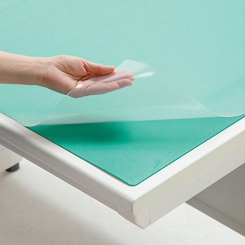 PVCﾃﾞｽｸﾏｯﾄ(ﾌﾀﾙ酸ｴｽﾃﾙ不使用) 斜めｶｯﾄ ﾀﾞﾌﾞﾙ 900×620mm 1ｾｯﾄ(5枚)画像