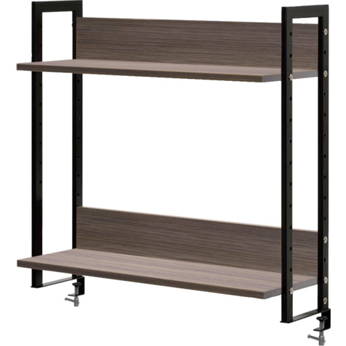 アールエフヤマカワ　ワークデスク２上置ハイシェルフＷ８００　ウォルナット２画像