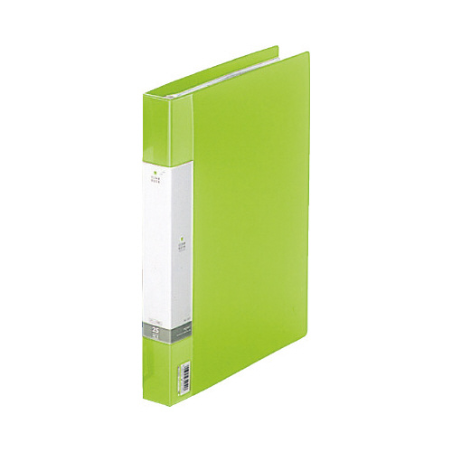 クリヤーブック交換式　黄緑　Ａ４縦背幅３５ｍｍ画像