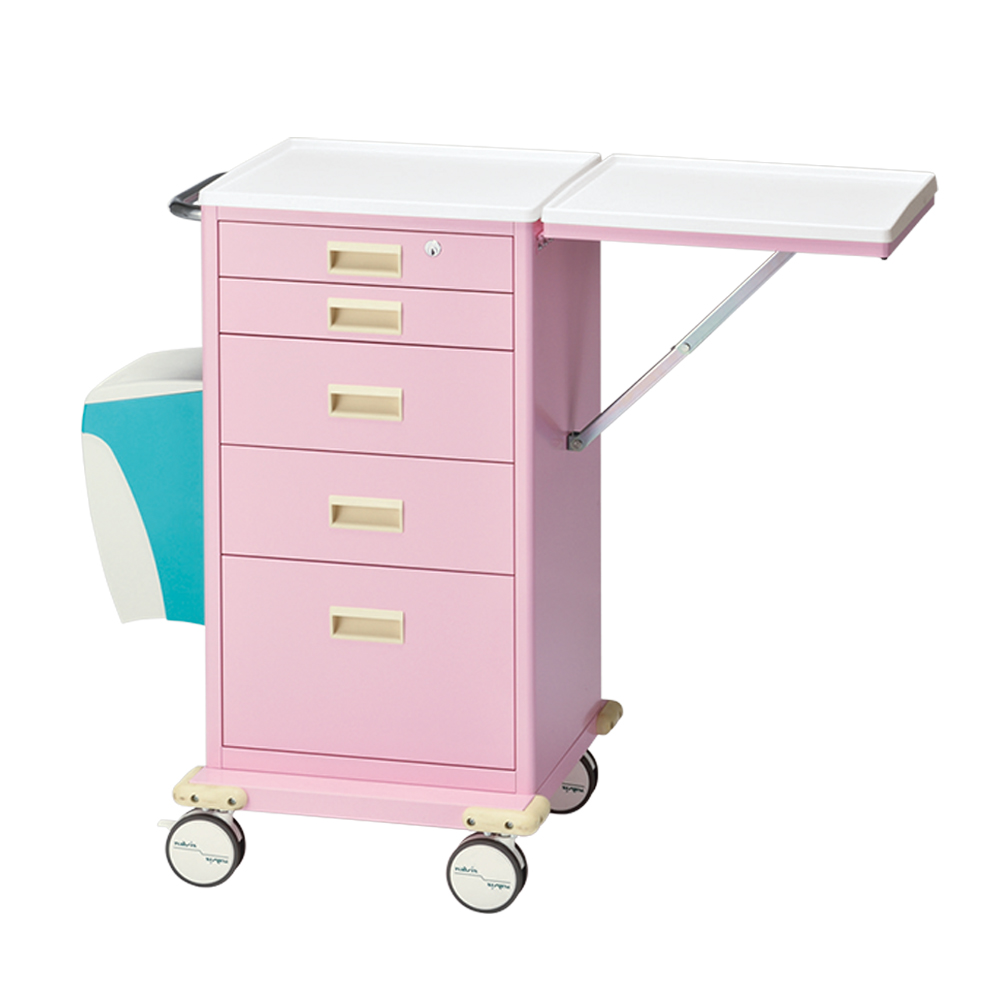 カラフルミニカート(ダストボックス付) ピンク 703×554×955画像