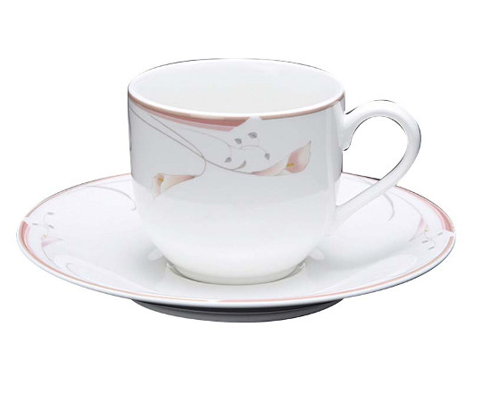 フラワーピンク　コーヒーカップ　OFM01-305画像