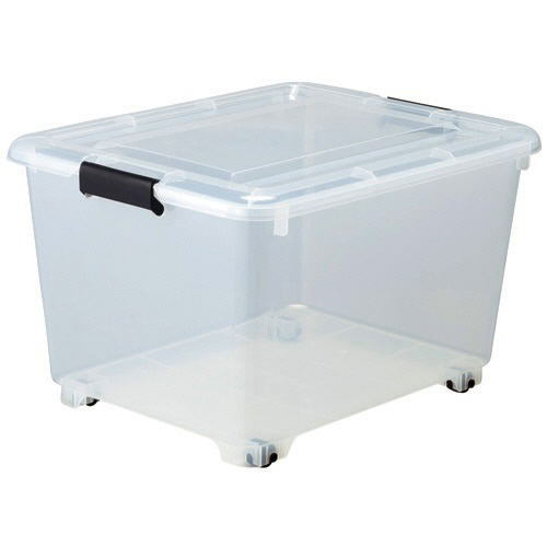 ｺﾛ付収納ﾎﾞｯｸｽ ｺﾛｺﾛｹｰｽ 50深 ｸﾘｱ 1ｾｯﾄ(10個)画像