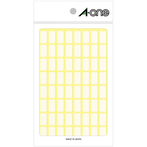 ﾌﾘｰﾗﾍﾞﾙ[手書き用] 白無地 8×15mm 1ﾊﾟｯｸ(960片:64片×15ｼｰﾄ)画像