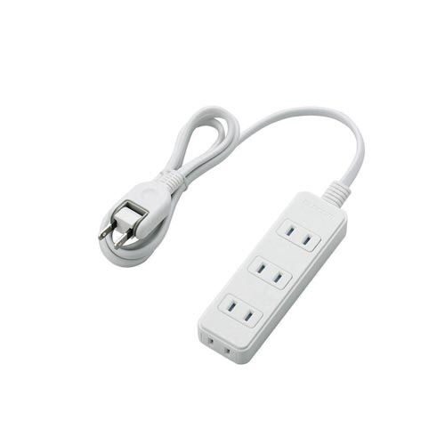 シャッタータップ　４個口　１ｍ　ホワイト画像