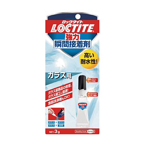 ﾛｯｸﾀｲﾄ 強力瞬間接着剤 ｶﾞﾗｽ用 1本画像