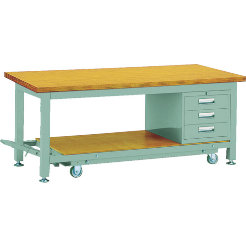 RTWC型作業台 1500×750×H740 3段引出付 1台