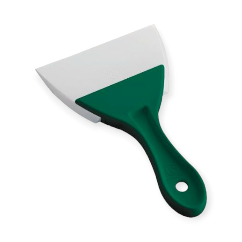 調理道具 PC柄三角シリコンゴムヘラ 緑 大