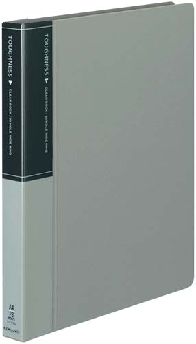 クリヤーブックタフネス替紙Ａ４背幅３３ｍｍ灰×１０画像