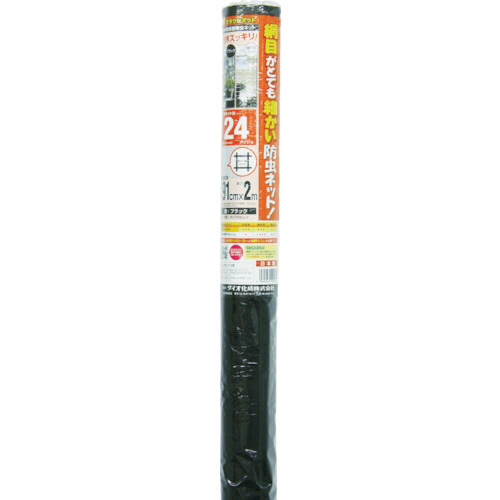 ｸﾗｳﾝﾈｯﾄ 24ﾒｯｼｭ 91cm×2m ﾌﾞﾗｯｸ 1本画像