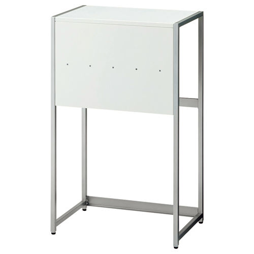 受付台 幅550×奥行350×高さ900mm ｼﾙﾊﾞｰ&ﾎﾜｲﾄ 1台