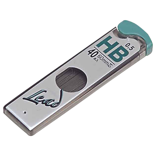 ﾌﾟﾗﾁﾅｼｬｰﾌﾟ芯 P-LEAD 0.5mm HB 1個(40本)