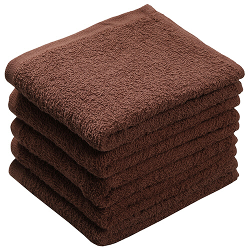 ﾌｪｲｽﾀｵﾙ ﾀﾞｰｸｶﾗｰ 茶 1ﾊﾟｯｸ(5枚)画像