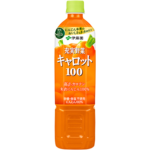 充実野菜 ｷｬﾛｯﾄ100% 740g ﾍﾟｯﾄﾎﾞﾄﾙ 1ｹｰｽ(15本)画像