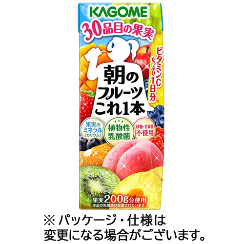 朝のﾌﾙｰﾂこれ一本 200ml 紙ﾊﾟｯｸ 1ｹｰｽ(24本)画像