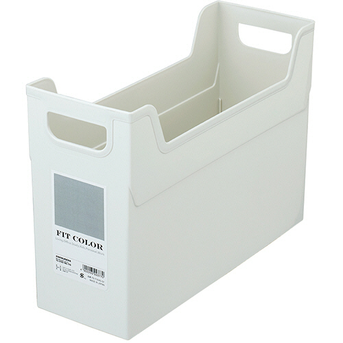 ﾌｨｯﾄｶﾗｰ ﾌｧｲﾙﾎﾞｯｸｽ A4ﾖｺ 背幅124mm ｸﾞﾚｰ 1個画像