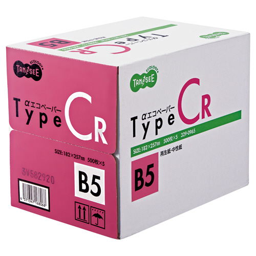αｴｺﾍﾟｰﾊﾟｰ ﾀｲﾌﾟCR B5 1箱(2500枚:500枚×5冊)画像