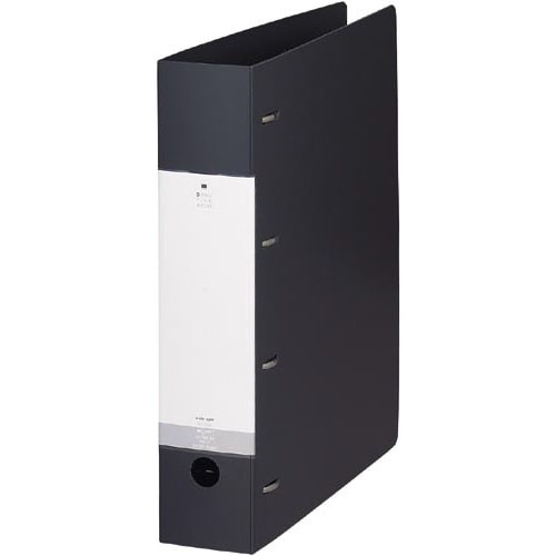 Ｄリング４穴ファイル　黒Ａ４縦背幅６４ｍｍ画像