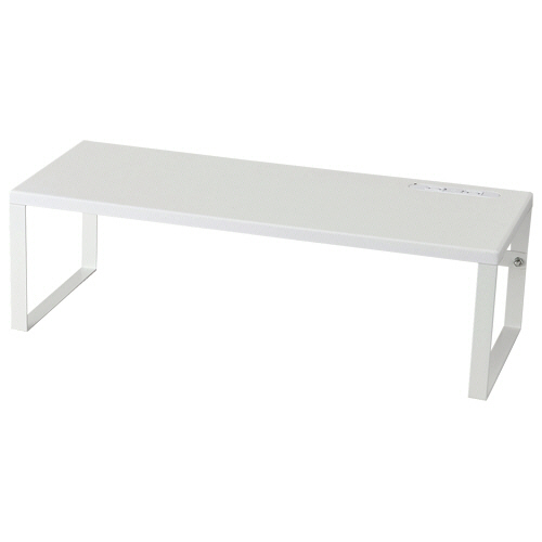 ｺﾝｾﾝﾄ付ﾓﾆﾀｰﾗｯｸ ﾊｲﾀｲﾌﾟ 幅560×高さ170mm ﾎﾜｲﾄ 1台画像