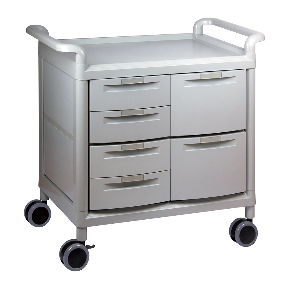 モバイルストアーカート（収納ケース付）　浅型4個・深型2個画像