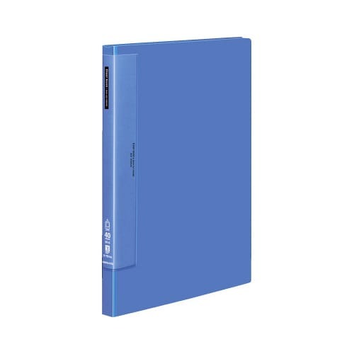 クリヤーブックウェーブカット　固定式Ｂ４縦４０Ｐ青画像