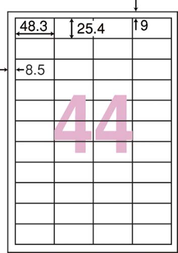 ｎａｎａラベル　シンプルパック　４４面　５００枚画像