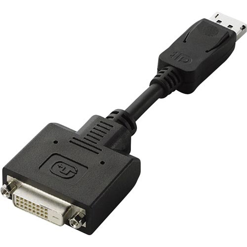 DisplayPort-DVI変換アダプタ　黒