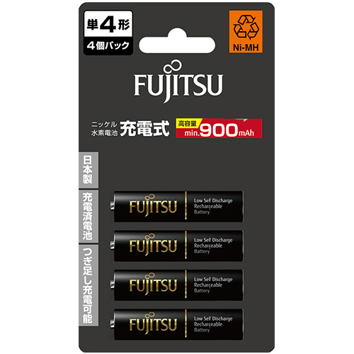 富士通 ﾆｯｹﾙ水素電池 高容量ﾀｲﾌﾟ 単4形 1ﾊﾟｯｸ(4本)