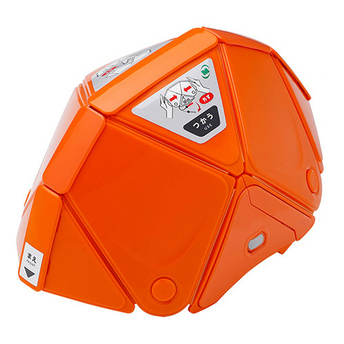 折りたたみ防災ﾍﾙﾒｯﾄ TSC-10N Flatmet2 ﾌﾗｯﾄﾒｯﾄ2 ｵﾚﾝｼﾞ 1個画像